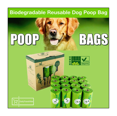 Image of Biodegradable Reusable Dog Poop Bag