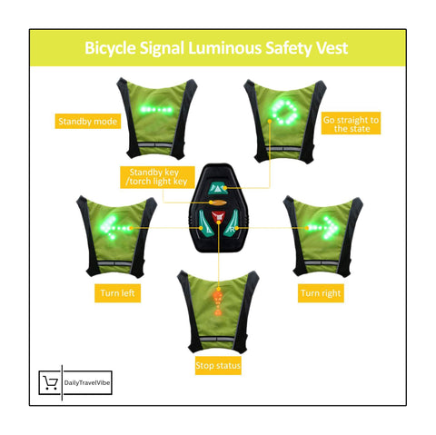 Image of Bicycle Signal Luminous Safety Vest