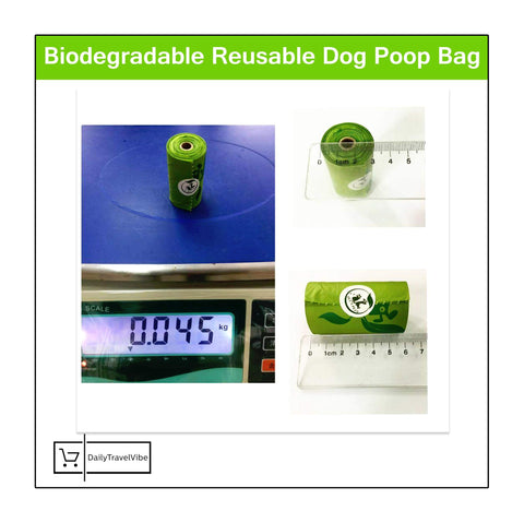 Image of Biodegradable Reusable Dog Poop Bag