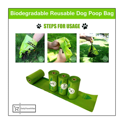 Image of Biodegradable Reusable Dog Poop Bag