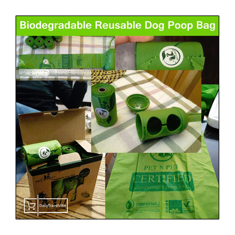 Image of Biodegradable Reusable Dog Poop Bag