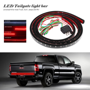 60" Flexible Car Truck 90-LED Tailgate Light Bar Running Strip Light