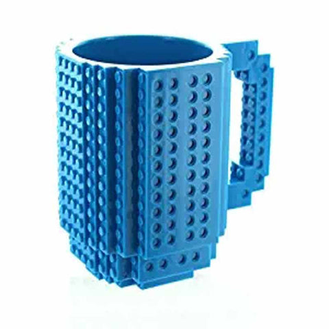 Image of Creative DIY Build-on Brick Mug Lego Style Puzzle Mugs, Building Blocks Coffee Mug