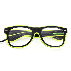 LED Glow Fluorescence Glasses