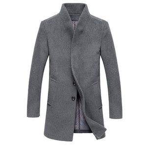 Classic Men's Jackets Outerwear Trench Woolen Coats