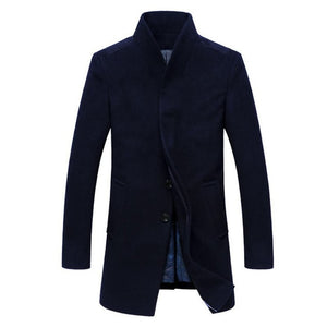 Classic Men's Jackets Outerwear Trench Woolen Coats